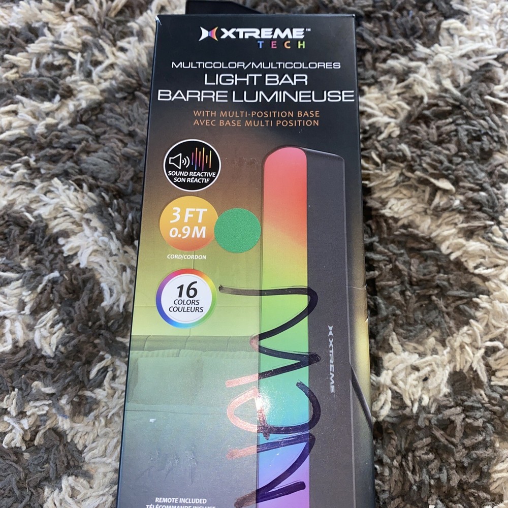 Xtreme Tech 16 Multi Color Light Bar Sound Reactive LED Light Effects Remote