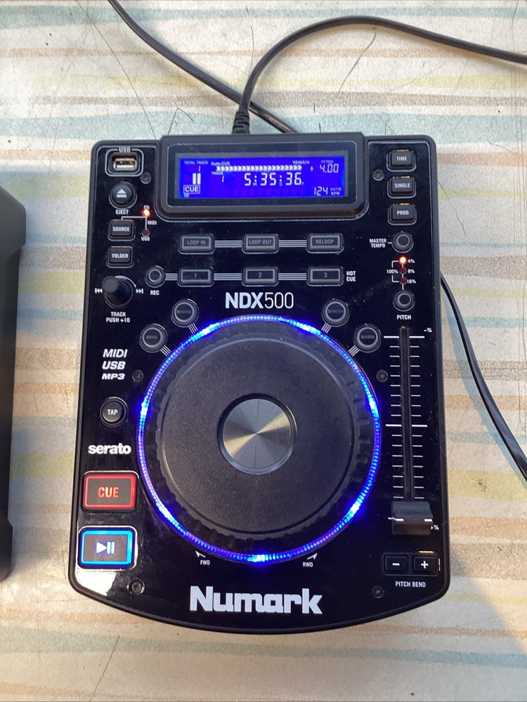 2X - Numark NDX 500 DJ USB/CD Media Player Serato Software Controller & Mic
