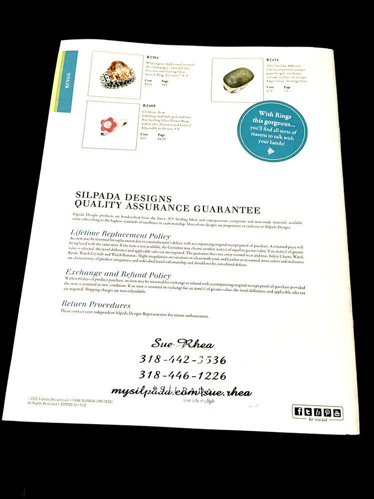 Silpada Designs 2011-2012 Retiring Items Catalog
