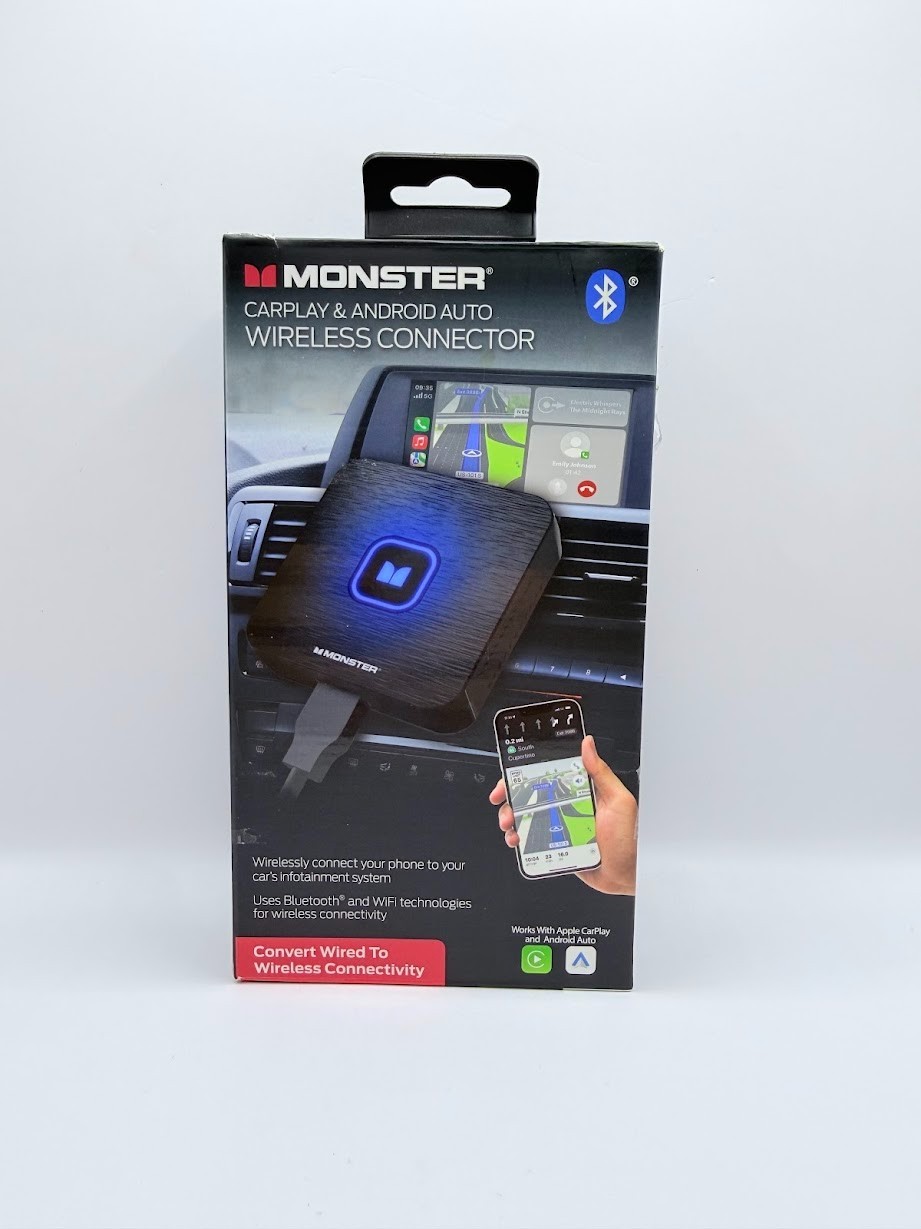 NEW Open-Box Monster CarPlay Android Auto Wireless Connector MBA2-1014-BLK S7
