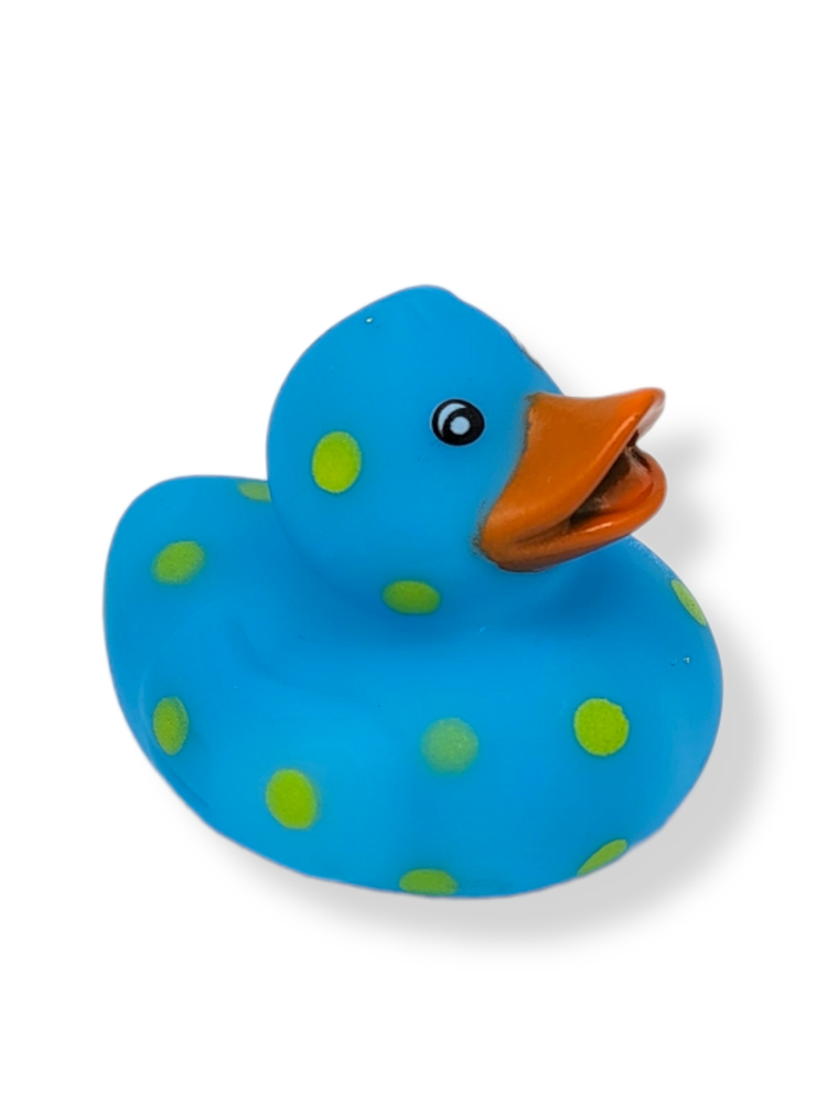 Multi-Color Pattern Rubber Squicky Duckies (2") Standard Size. (12 Pack)