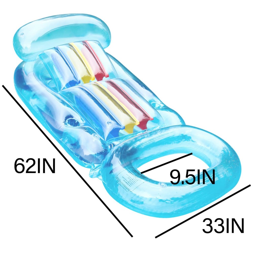 What makes this pool float feel like a recliner?