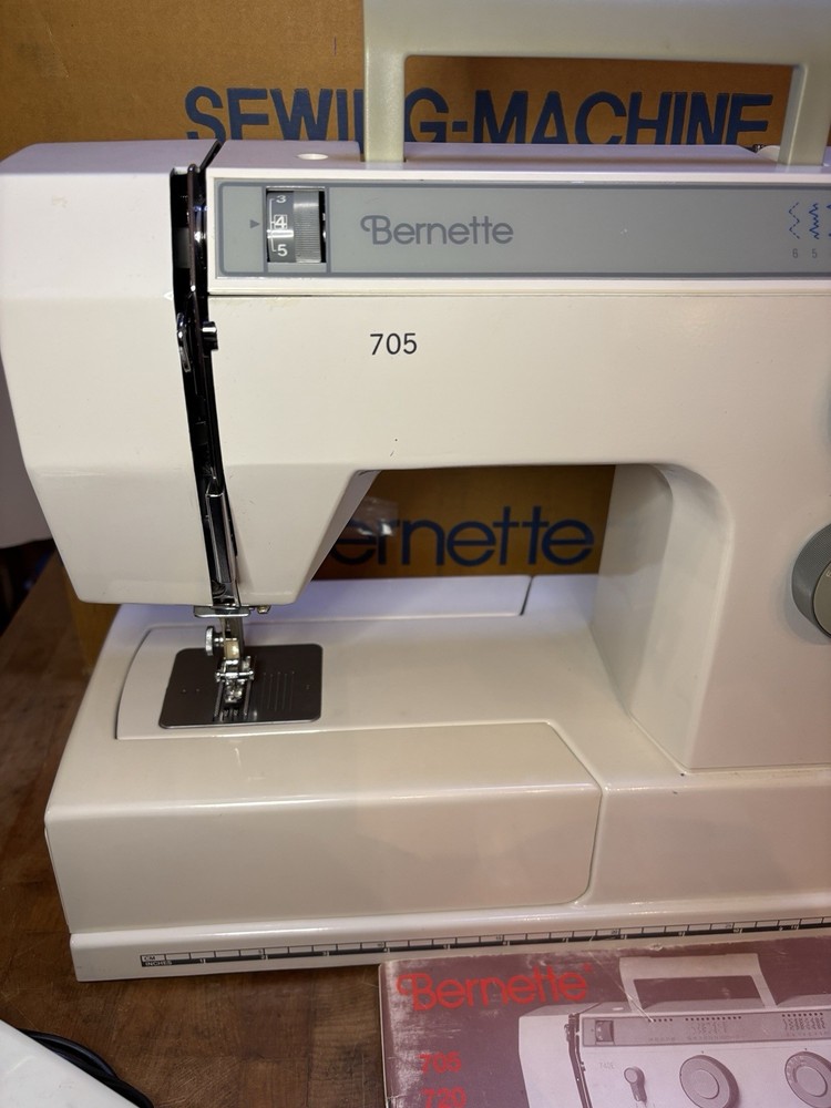 Bernette 705 Sewing Machine Preowned With Original Box & Manual Clean