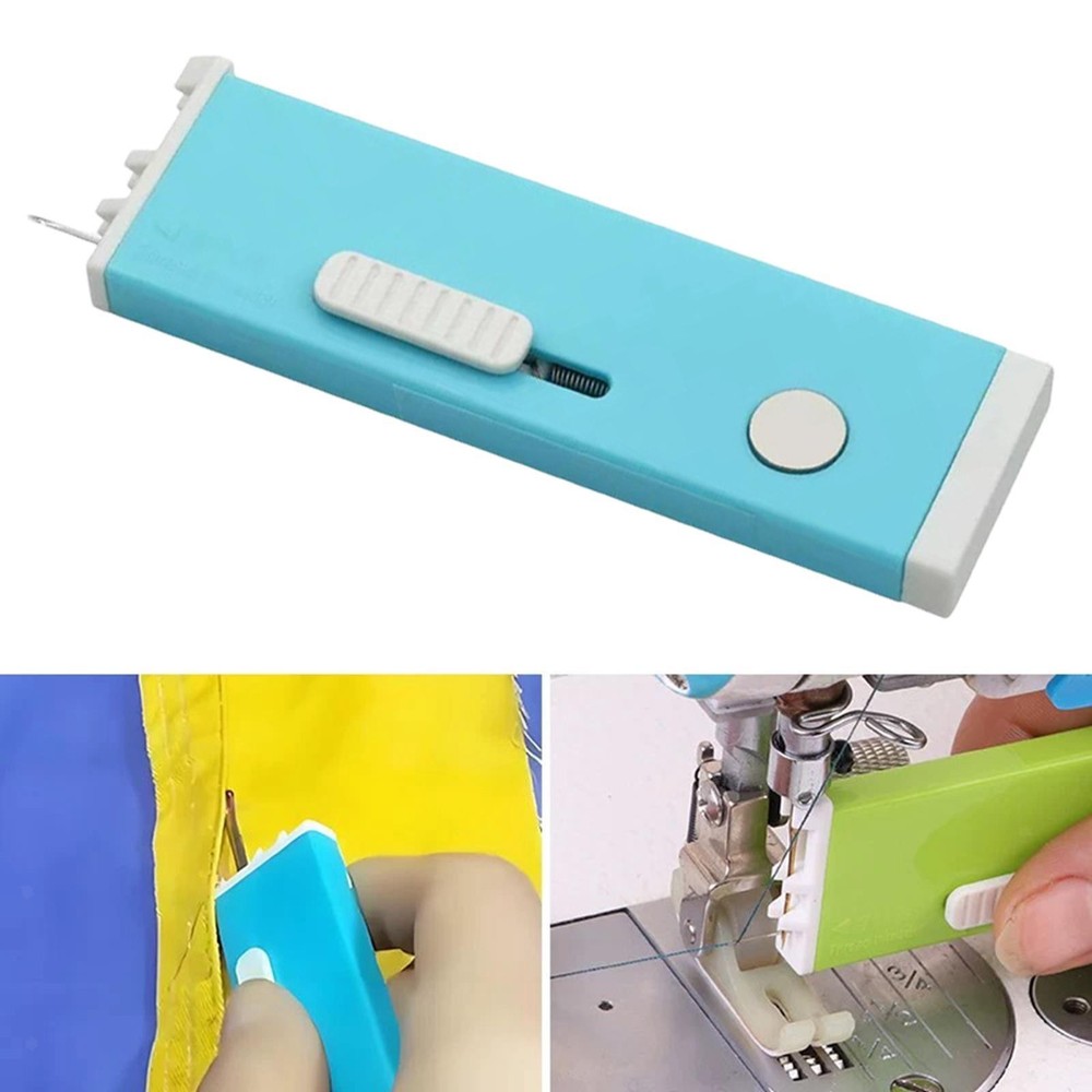 2 in 1 Needle Threader Seam Ripper Practical Durability Sewing Supplies Compact