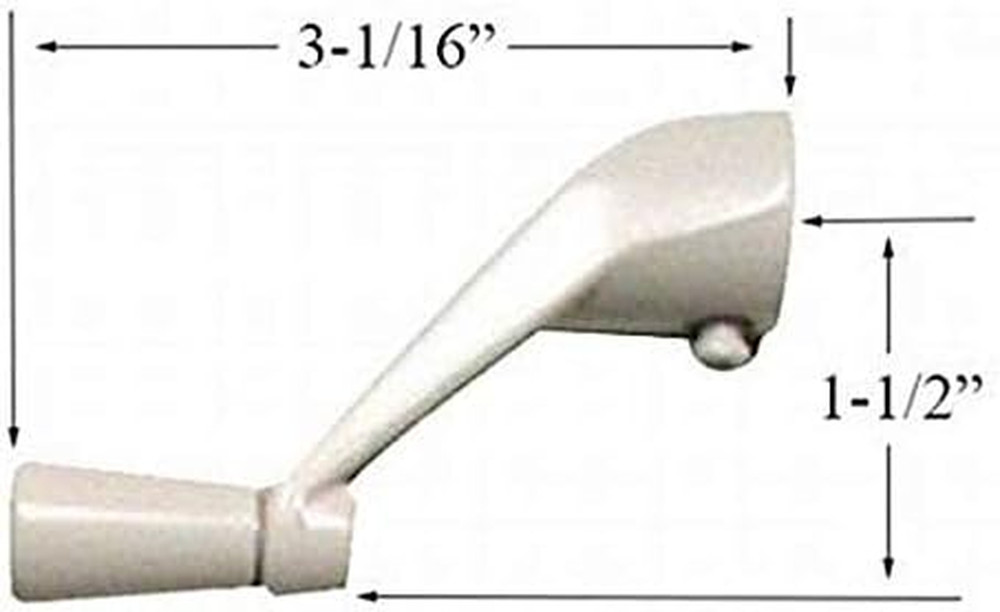 Operator Handle in White (1974 to 1995)