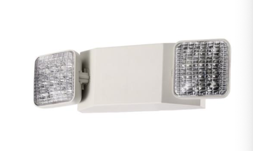 2 Pack LED Emergency Exit Light Adjustable 2 Head With Battery Back-up UL 924