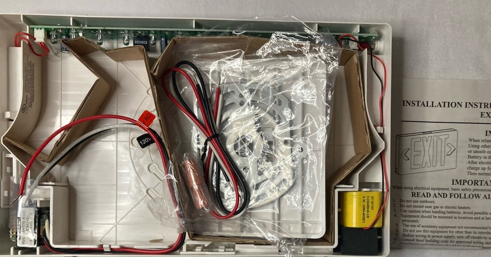 RED LED Emergency Exit Sign 120/277