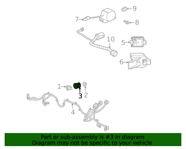 Genuine GM Park Sensor Bracket 86785230