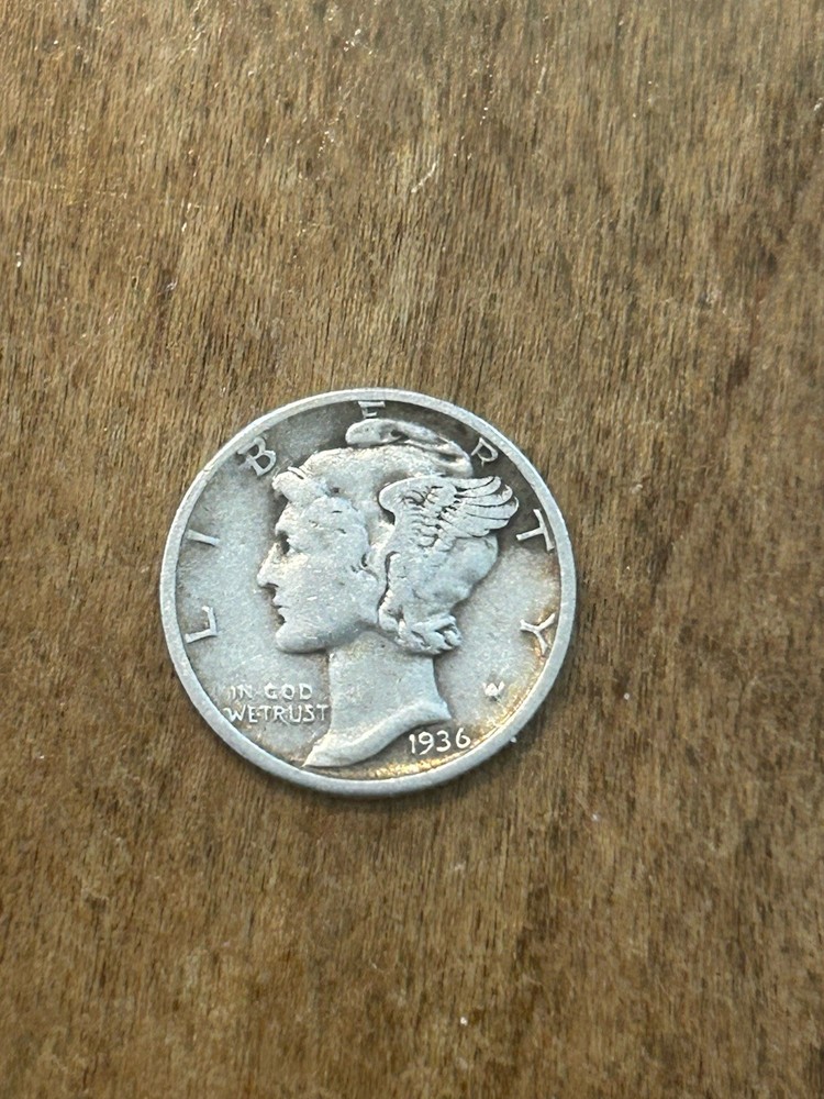 1936D Mercury Dime F