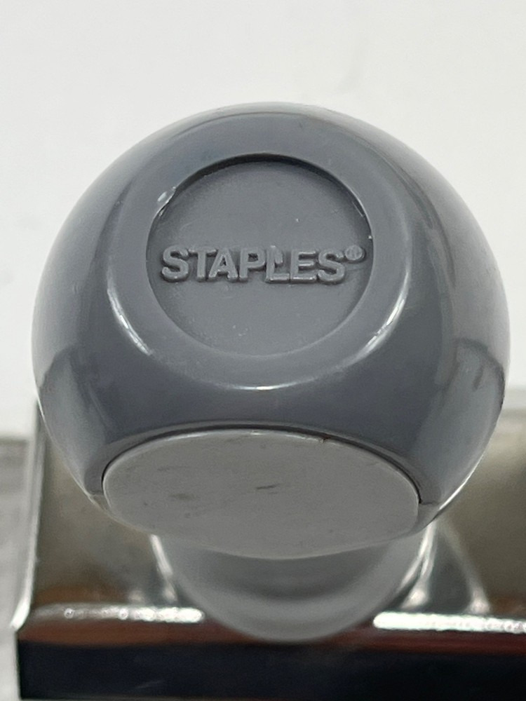 Staples Self-Inking Date Stamp Adjustable Year/Month/Day Gray Handle
