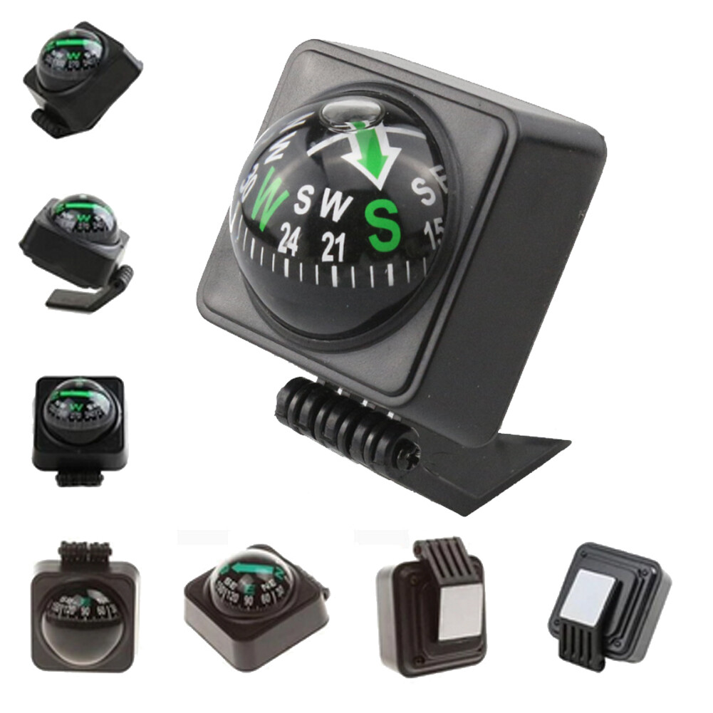 2PC Portable Car Dashboard Navigation compass ball For Outdoor Boat Marine Truck