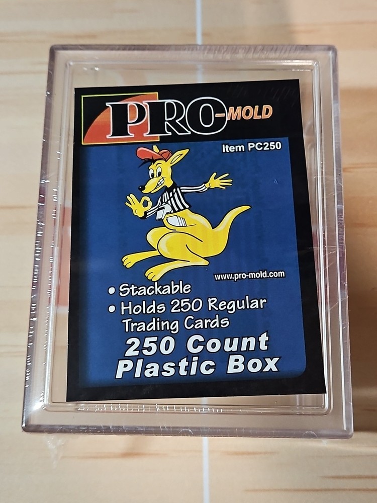 (6) Pro MOLD 250ct Plastic Card Box Stackable NIP Small Figures Models USA