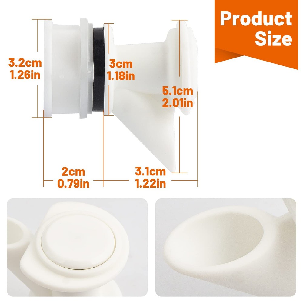 PushButton Spigot Cooler Spigot Replacement, Compatible with Igloo 210 Gallon...