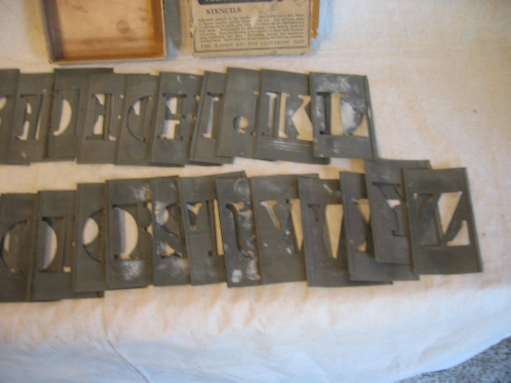 vintage stencils by Reeses numbers