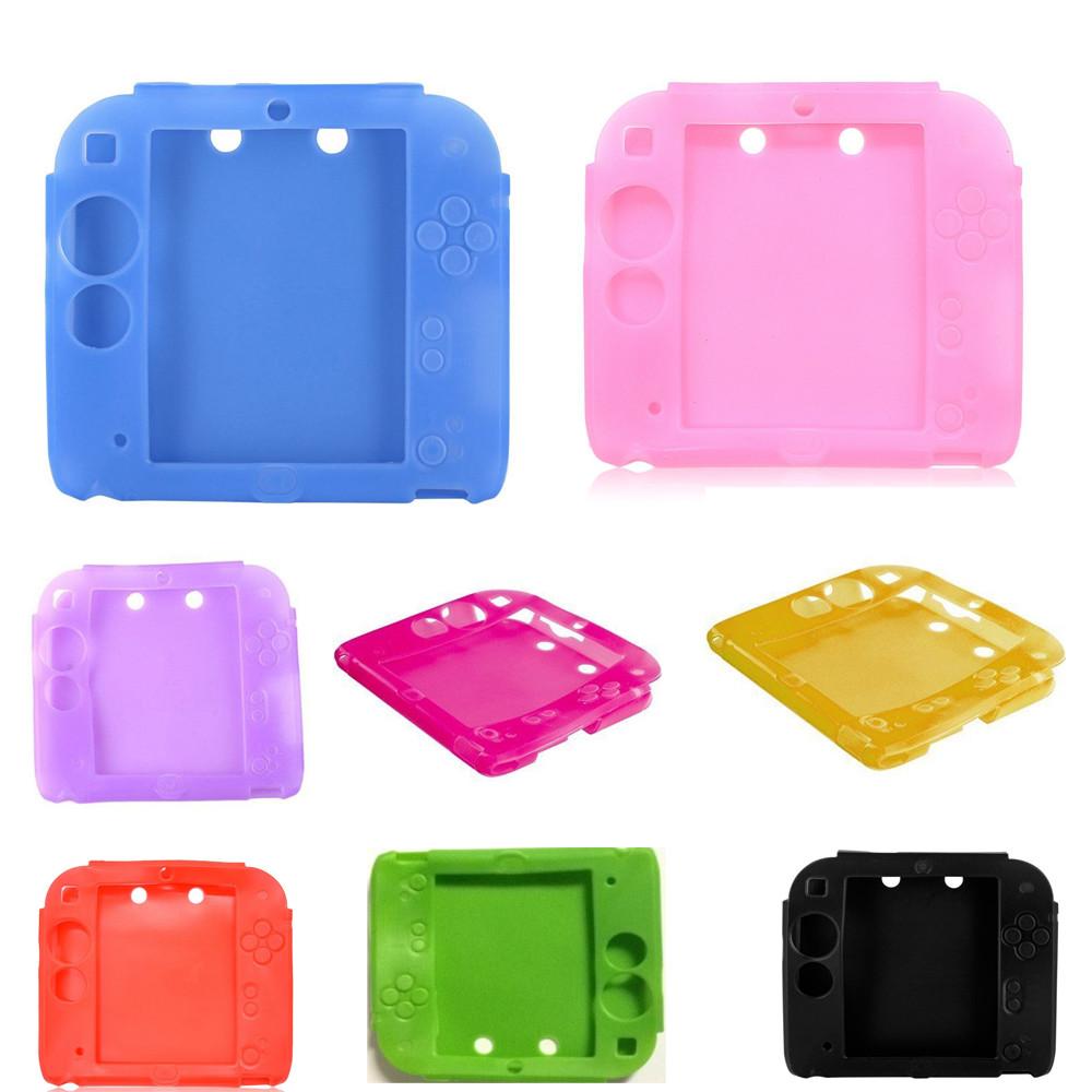Nintendo 2DS Game Machine Protective Case Soft Silicone Rubber Gel Leather Case