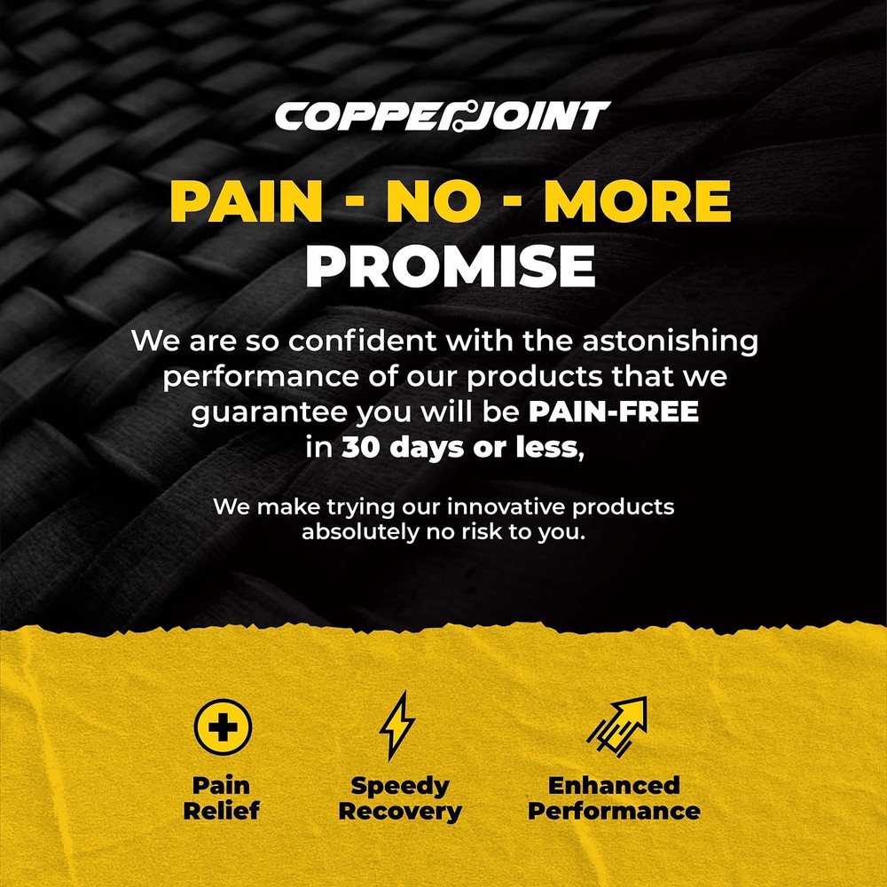 CopperJoint Elbow Compression Sleeve, Single (M) Copper Infused Design Elbows...