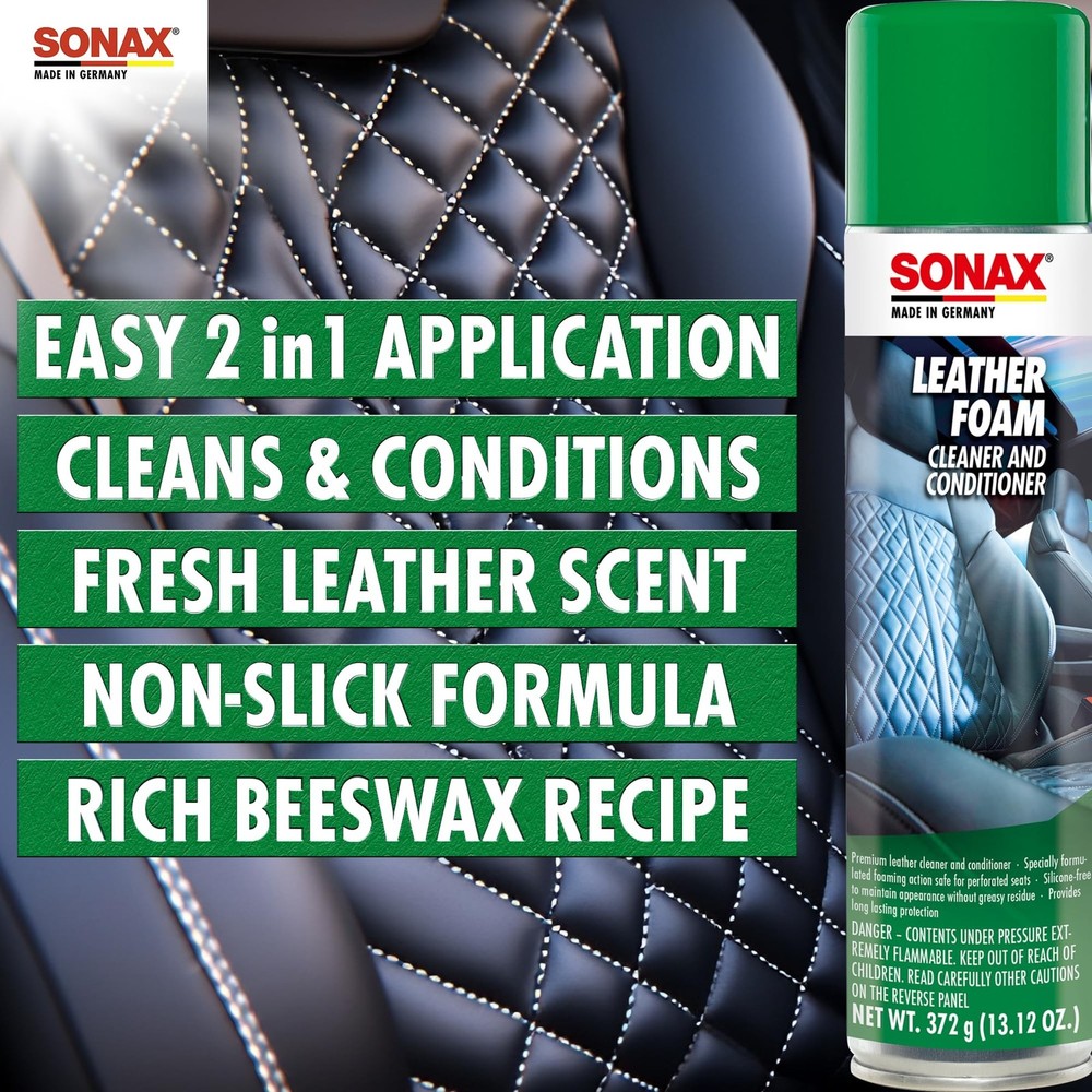 SONAX Premium Auto Interior Kit | 5-Piece Complete Interior Cleaning Set | Da...