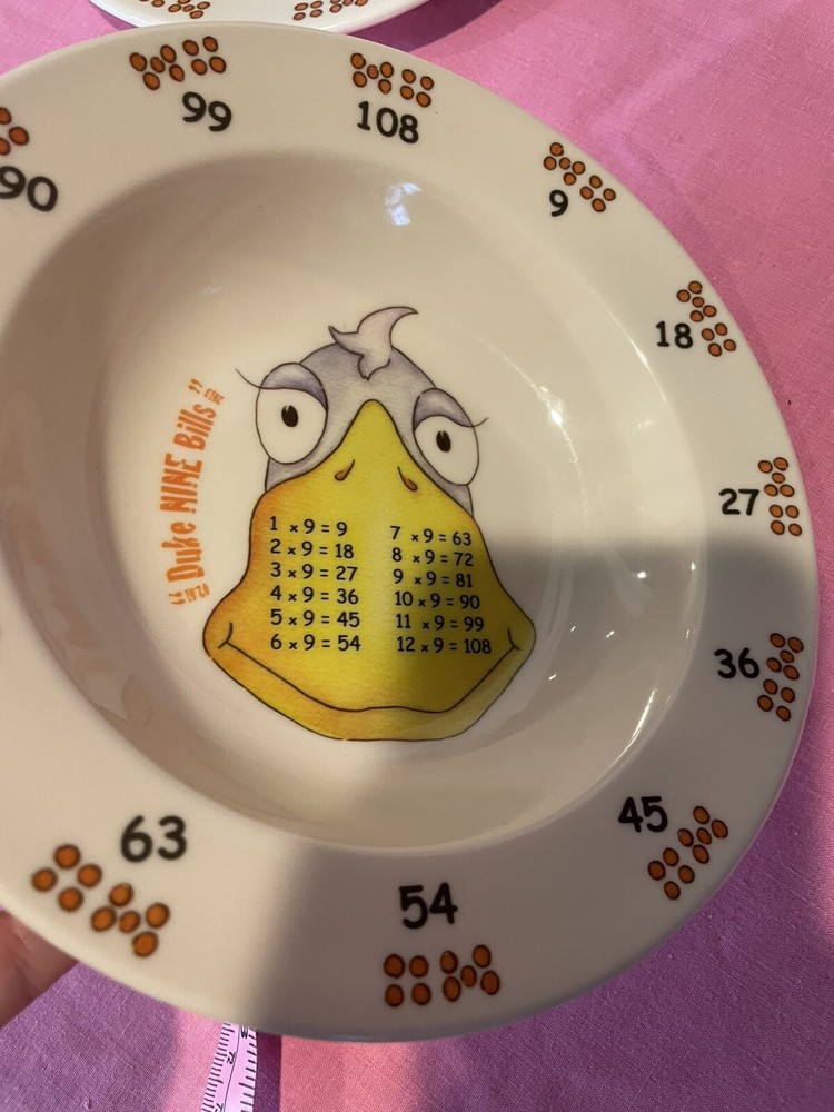 Times Table Meet The Multiples Melamine Dish Set