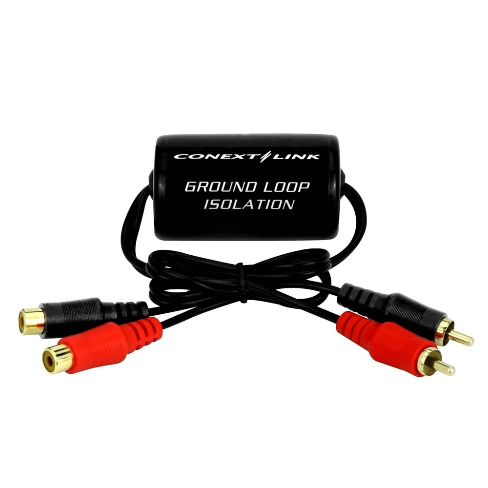 RCA Stereo 2-Channel Ground Loop Isolator - Eliminate Audio Noise Effortlessly