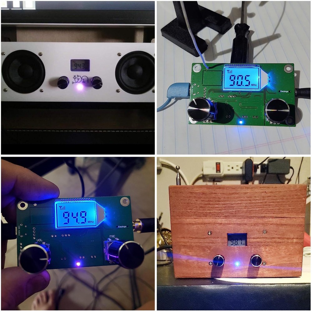 2 Pieces Digital FM Receiver Module Radio Receiver Module Digital Stereo Boar...