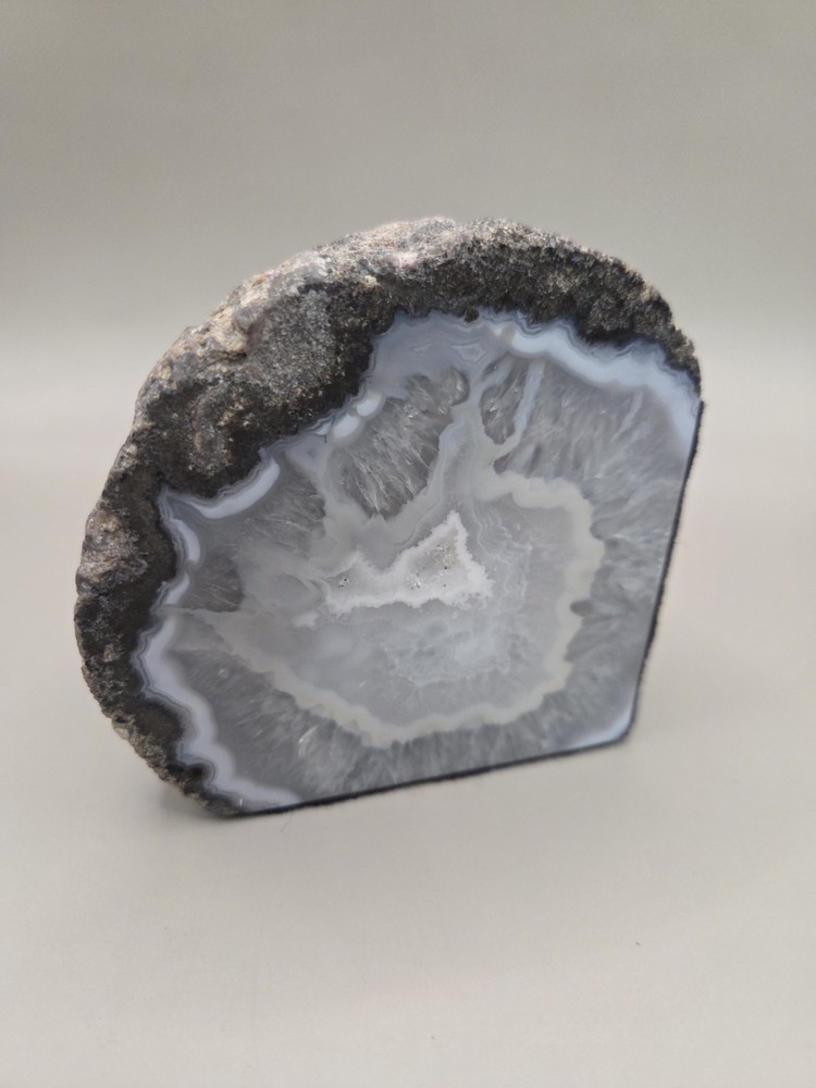 Natural Agate Geode Paperweight Felt Lined