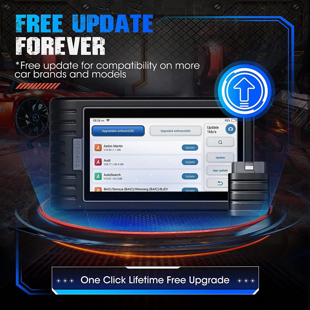 TOPDON ArtiDiag800BT OBD2 Scanner Code Reader Diagnostic Tool IMMO TPMS Kit