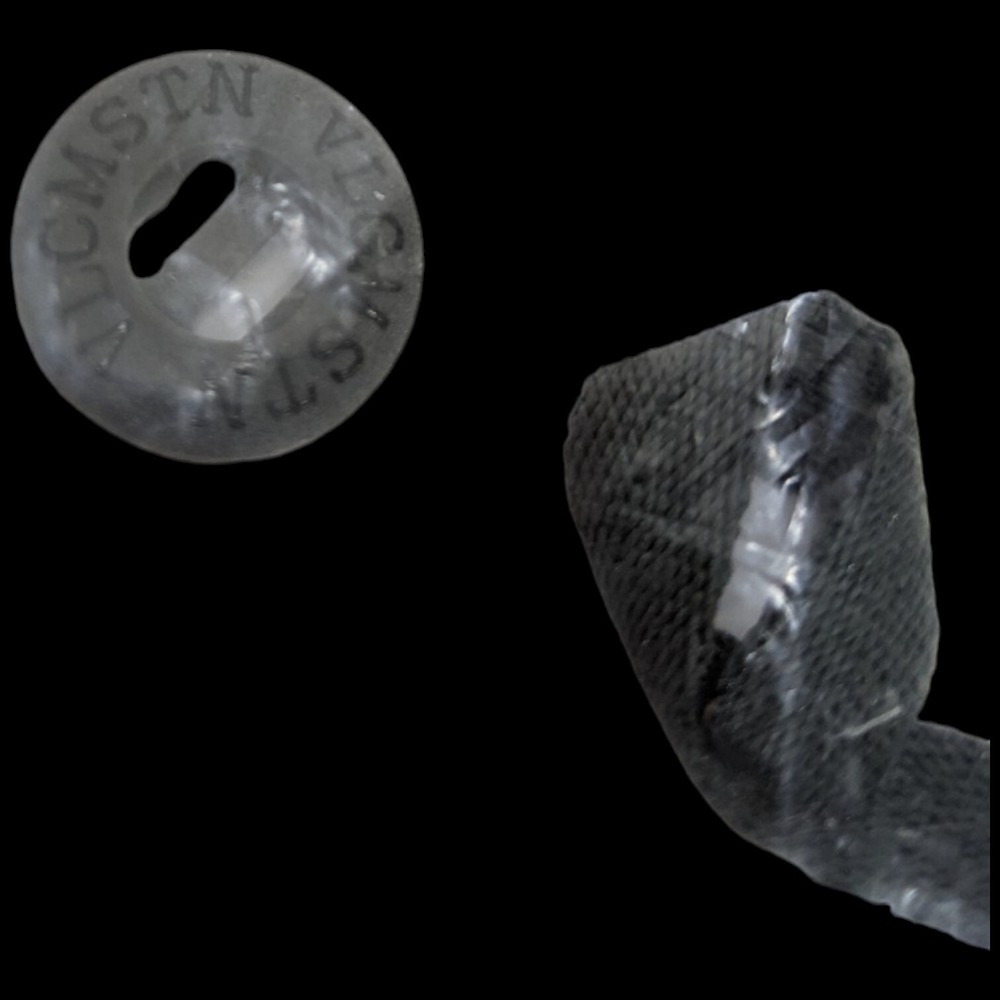 VOLCOM Button for Pants Spare Gray with Nylon Attachment Surfing Surf Button