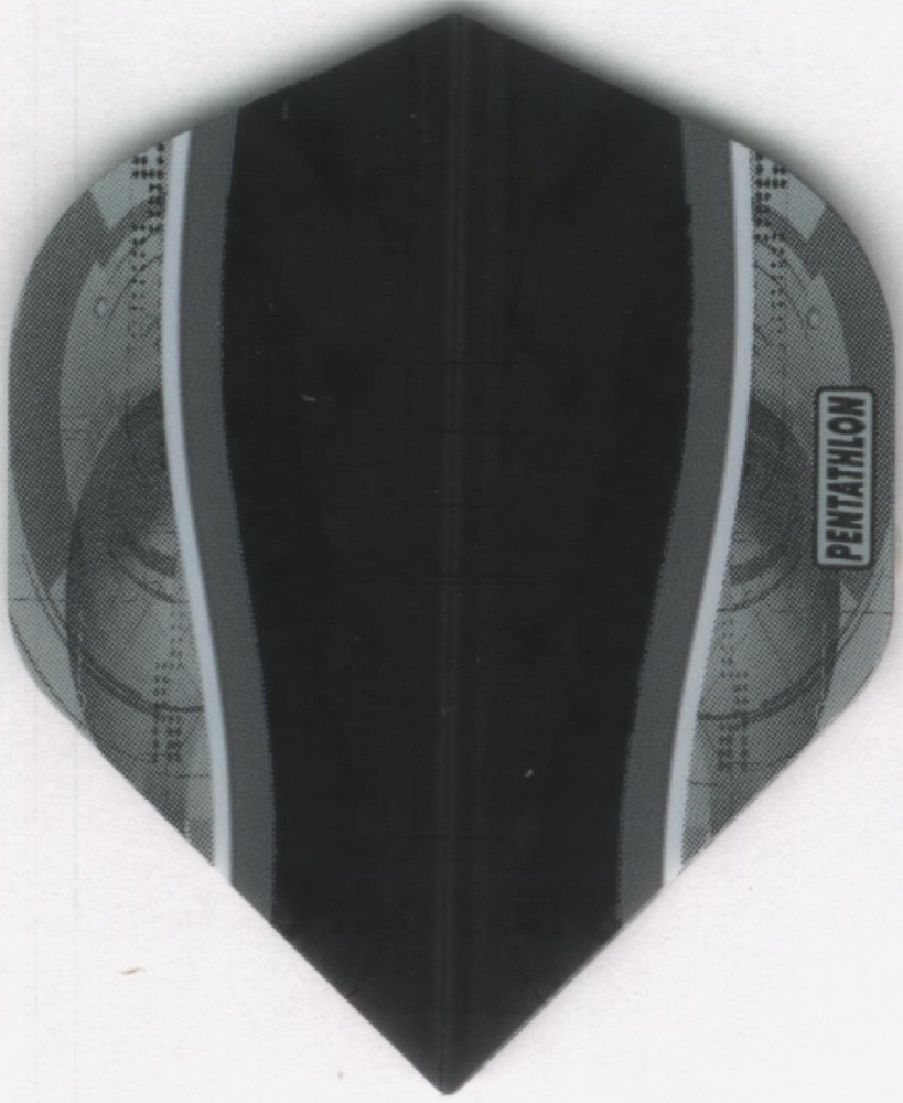 Silver Edge BLACK PENTATHLON Dart Flights: 3 per set