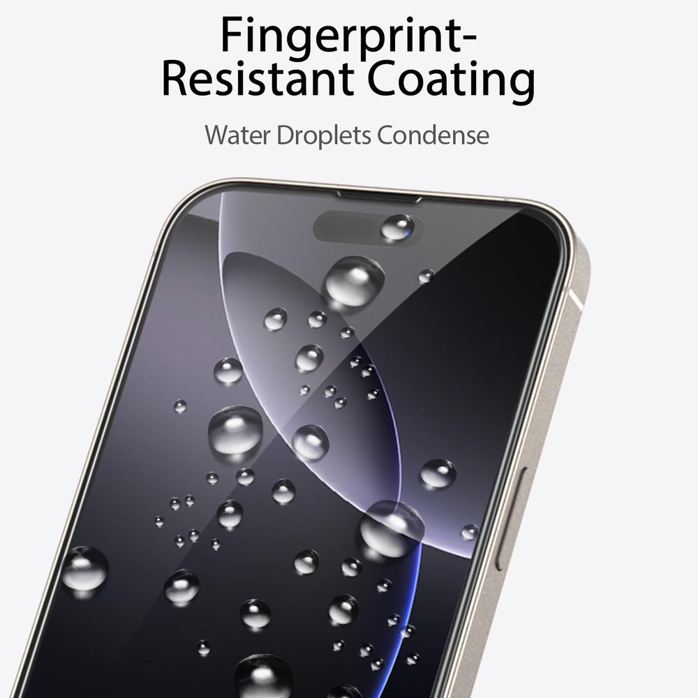 3 Pack Screen Protector for iPhone 16 Pro + 3 Pack Camera Lens Protector