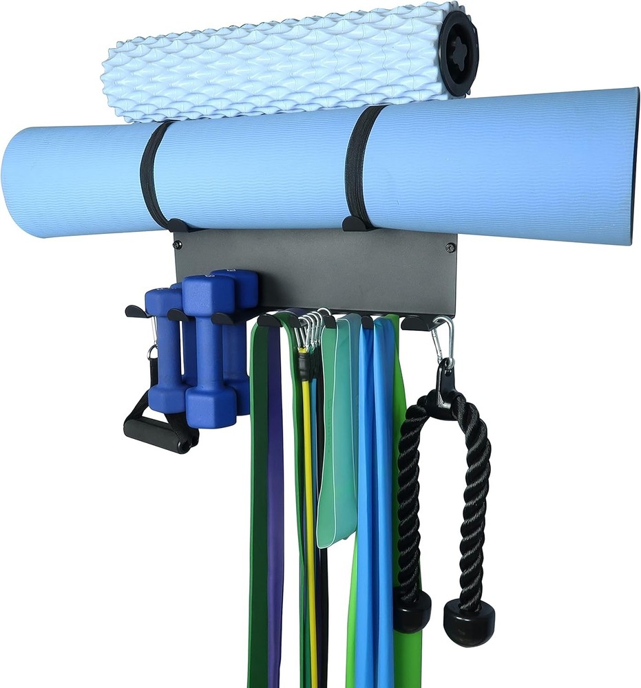 Storage Rack,Double Layer Multi-Purpose Exercise Bands Rack,Resistance