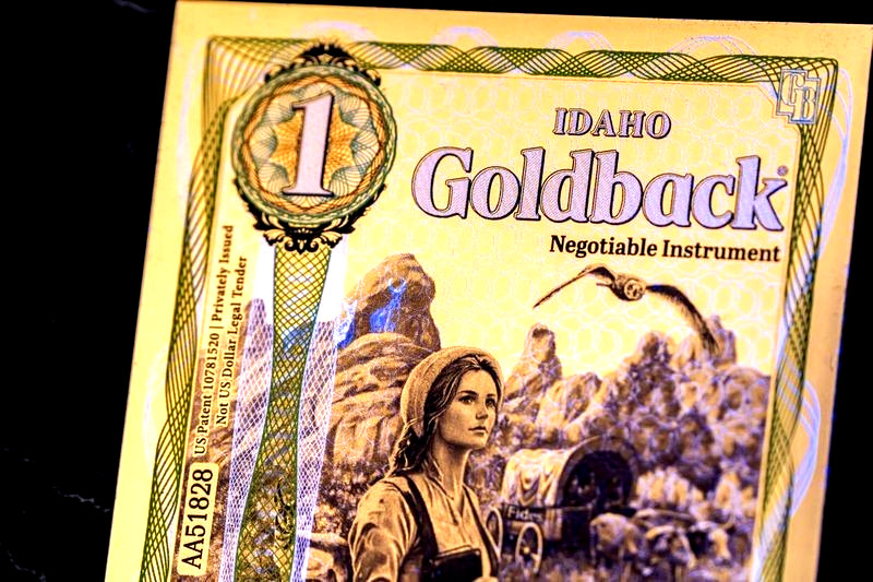 1 IDAHO ALPHA GOLDBACK AURUM 24K GOLD NOTE 1/1000 OZ .999 GOLD BU PRE SALE 🔥