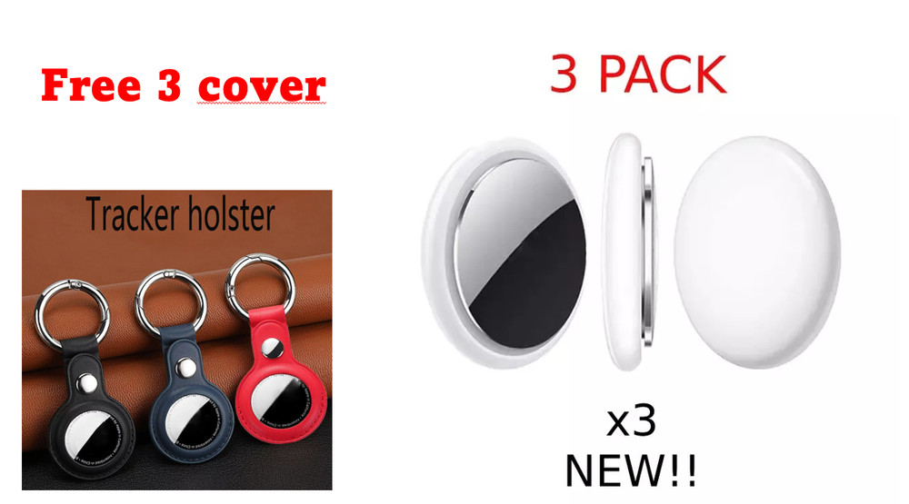3 PACK Smart Air Tag GPS Bluetooth Tracking for Keys/ IOS & Android