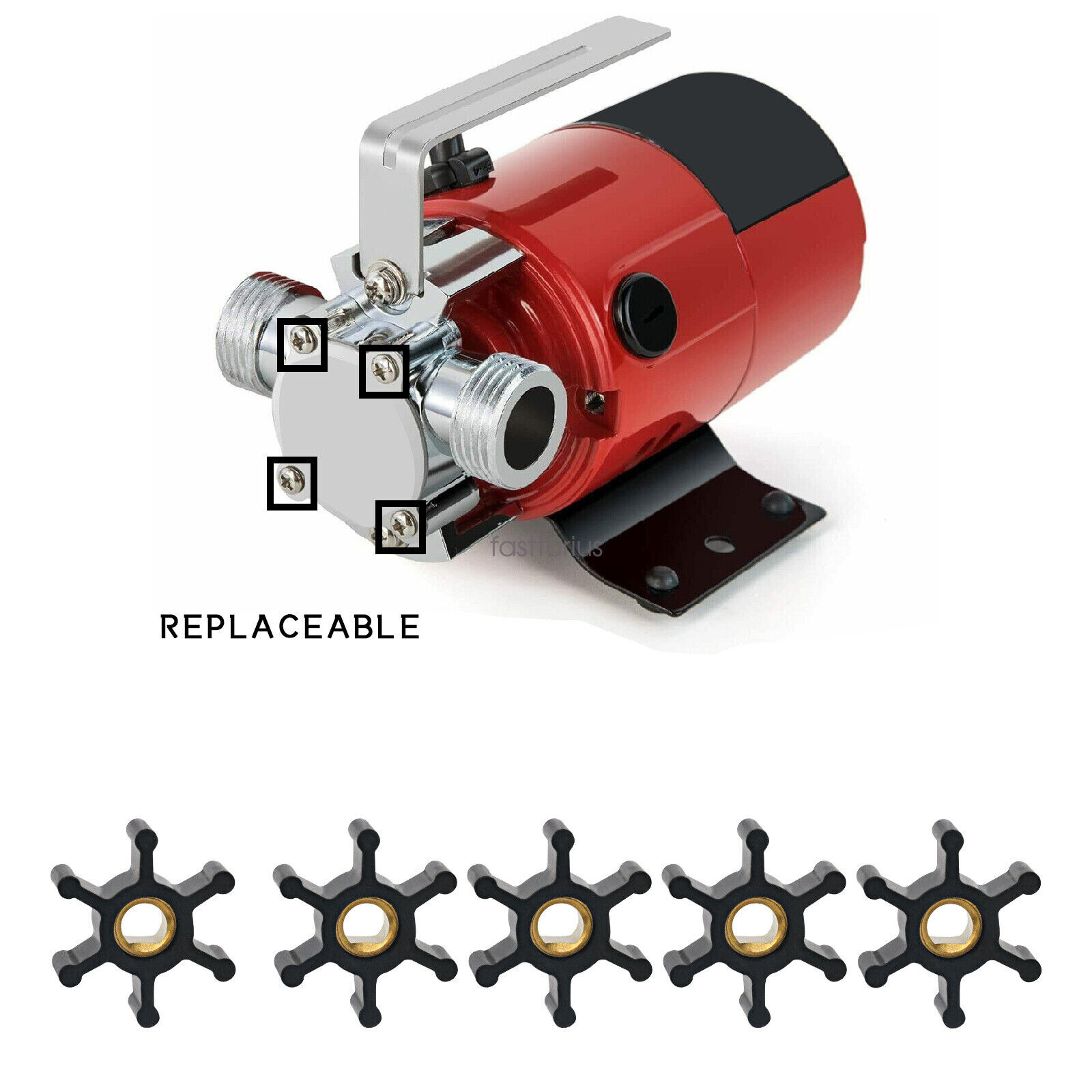 Fits 1/10th HP & 1/12th HP Impeller Utility Water Transfer Pump NEW 5 pack