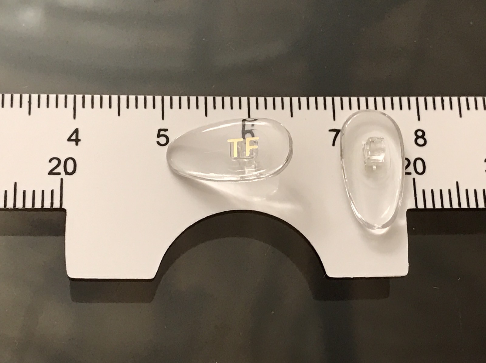 New High Quality Replacement Snap-In Nose Pads for Tom Ford Eyewear Gold 1 Pair