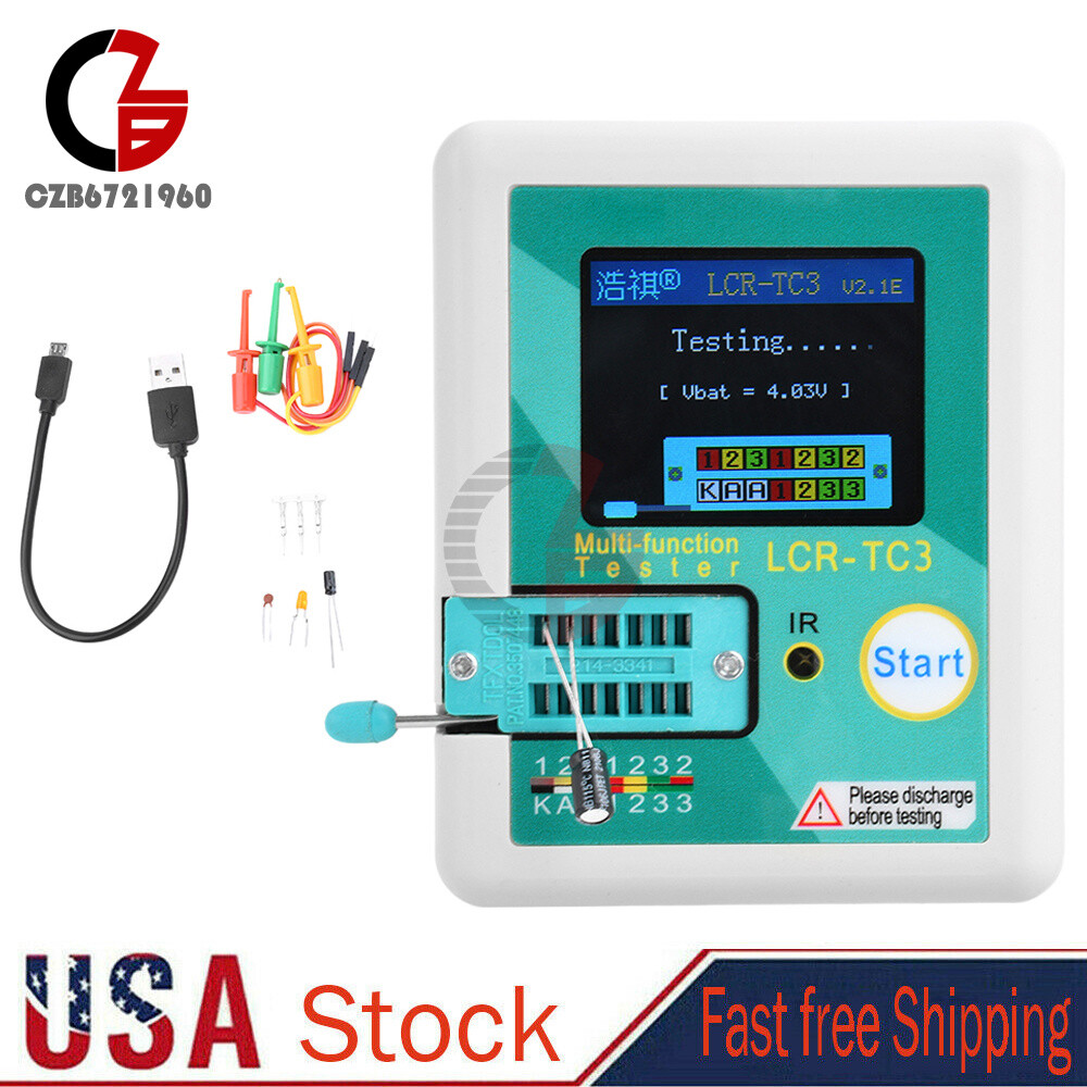 LCR-TC3 Upgraded High-precision Transistor Tester Diode Capacitance Tester V2.1E