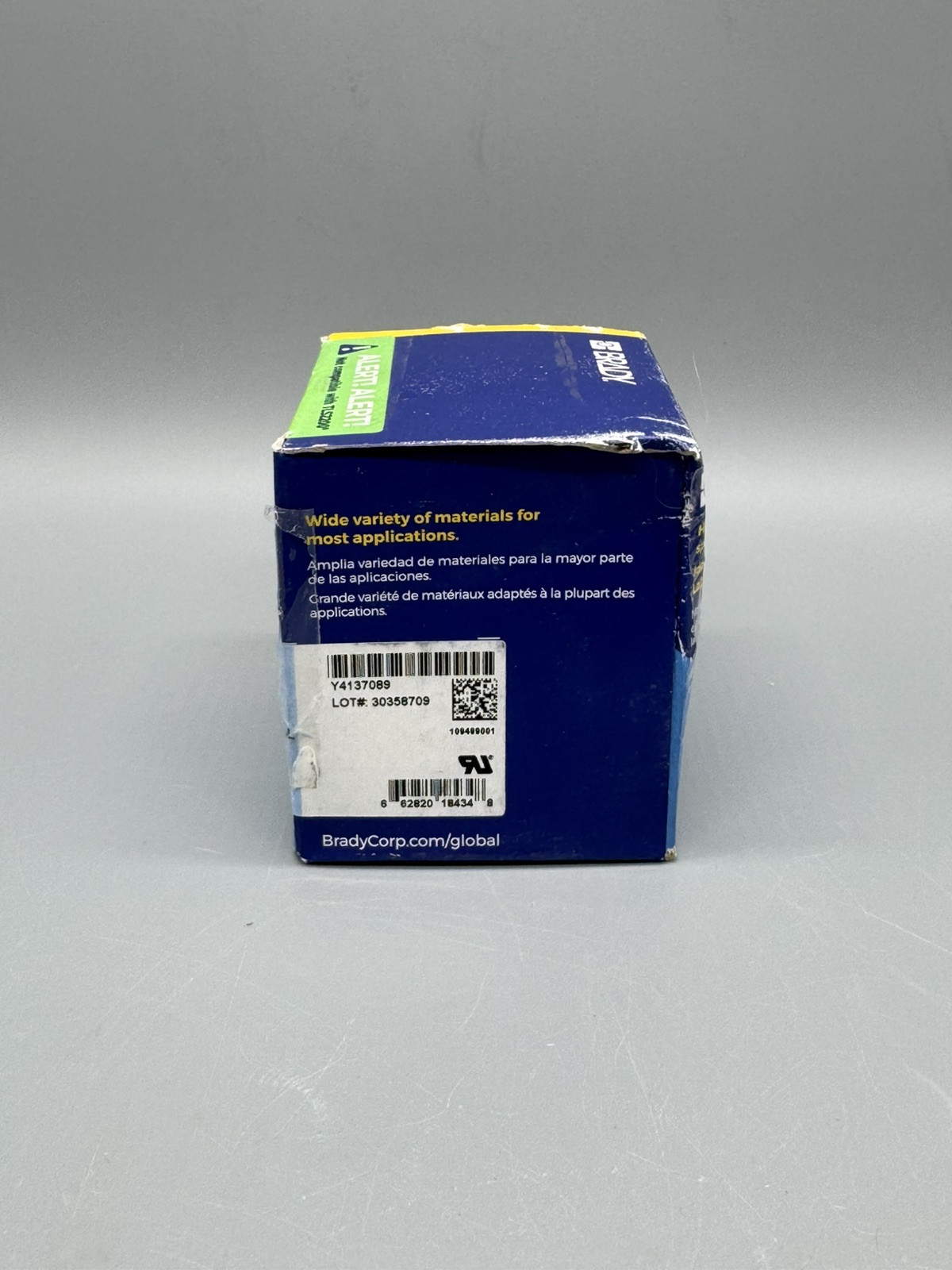 BRADY PTL-33-427 Self Laminating Vinyl Wire & Cable Label 100 Labels Clear/White