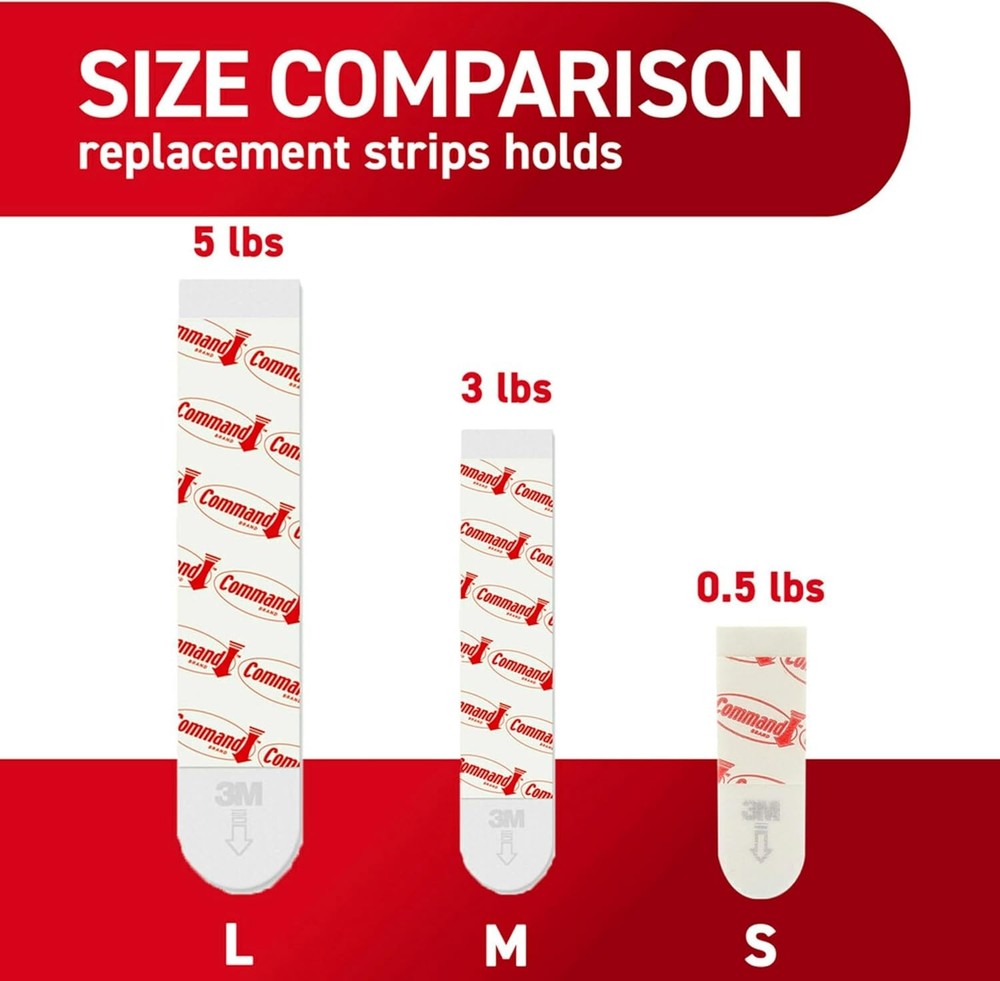 Command Small Refill Adhesive Strips, Damage-Free Hanging, Removable Wall...