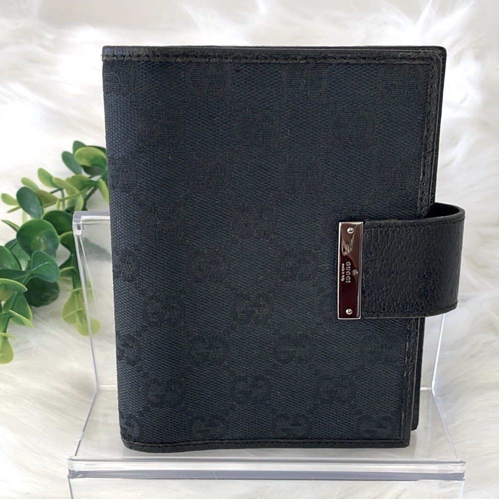 Gucci Black Monogram Agenda