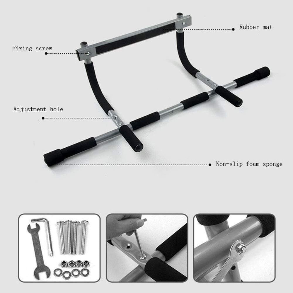 DOORWAY CHIN UP BAR PULL UP BAR SIT UP MULTI-FUNCTION HOME GYM