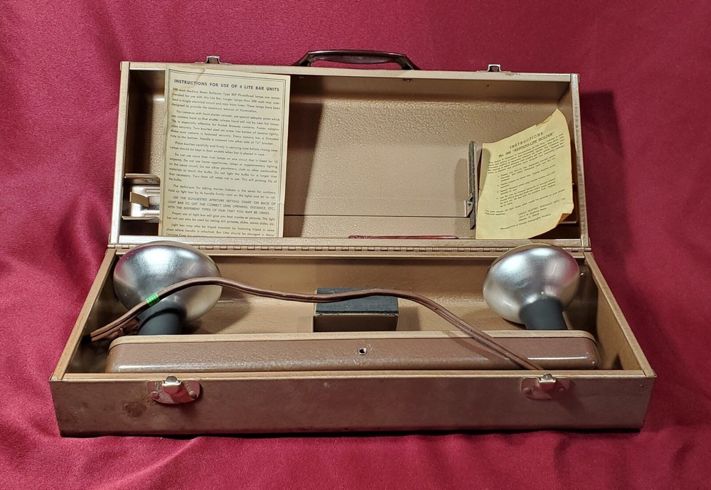 Vintage Logan Mini Litebar Camera Lights Working