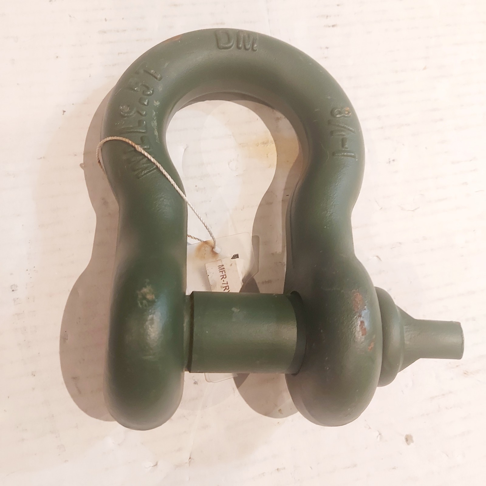 NOS Shackle 9.5T, 1-1/8", 12378642-004, WLL9.5T, 4030-01-391-9599, FMTV