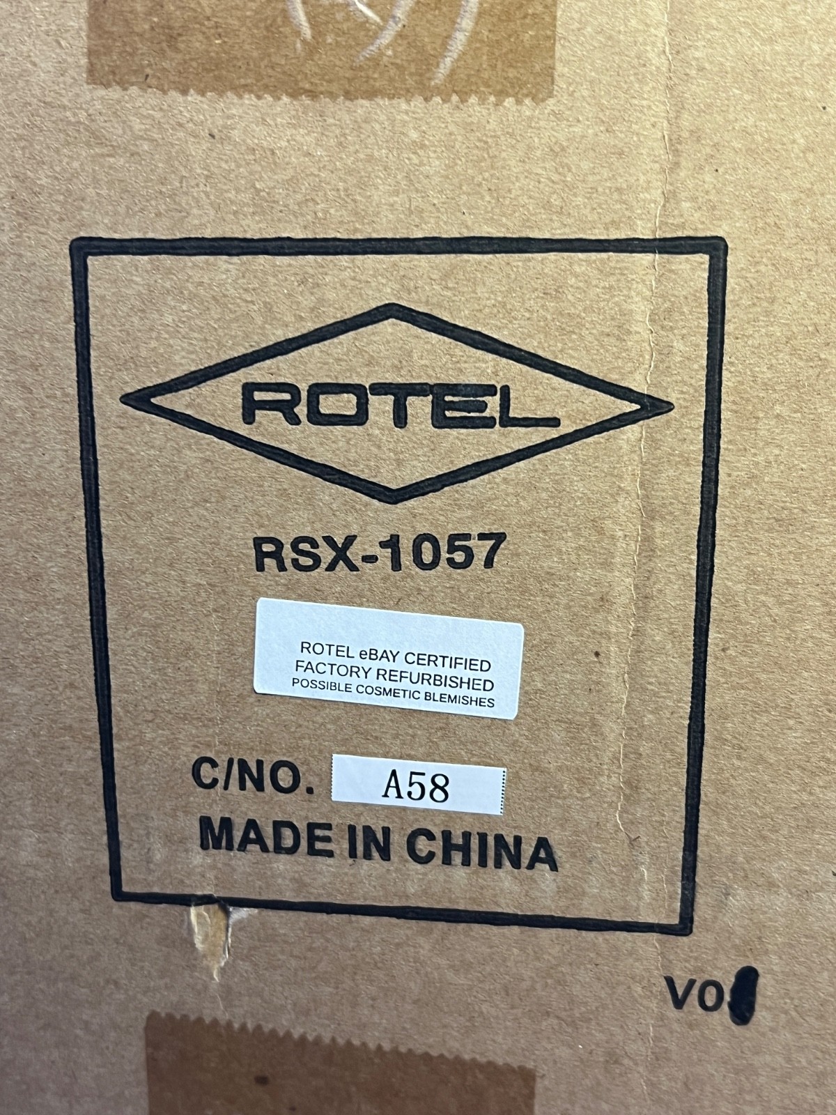 ROTEL RSX-1057, 7.1 Surround Receiver-75Wx5-Silver-Certified Factory Refurbish