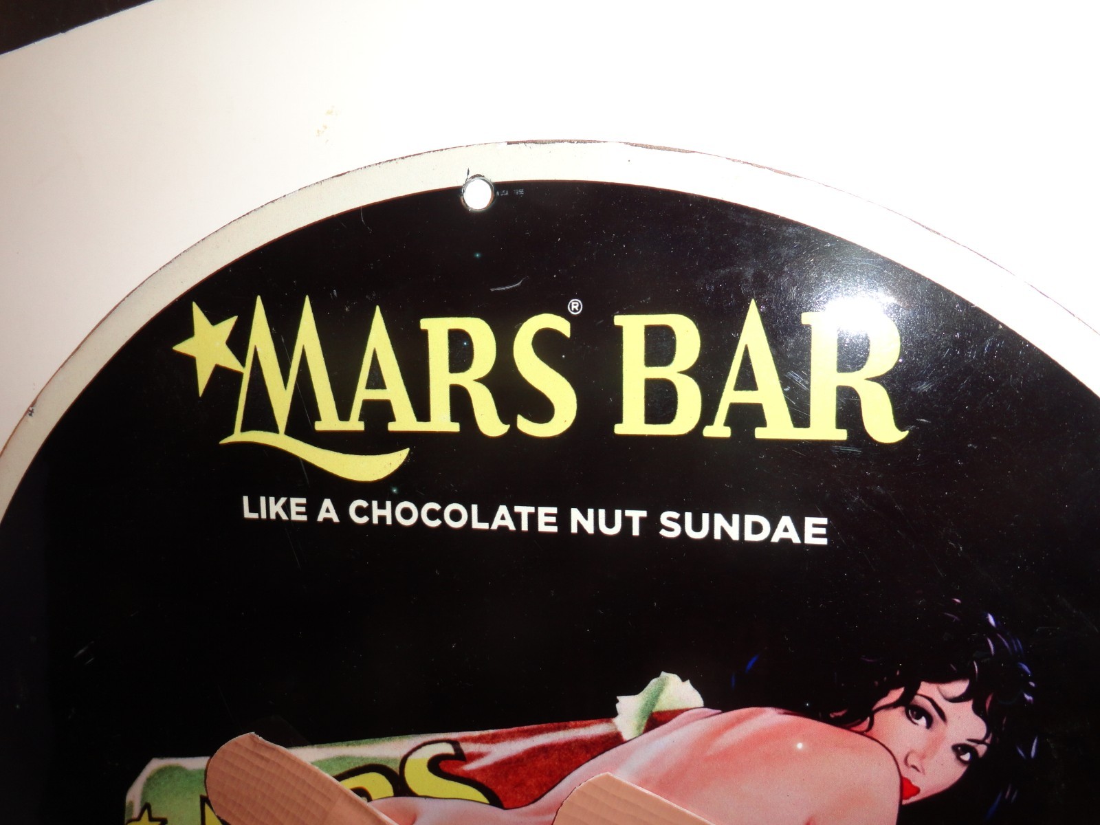 Vintage "Mars Bar" Porcelain Advertising Sign