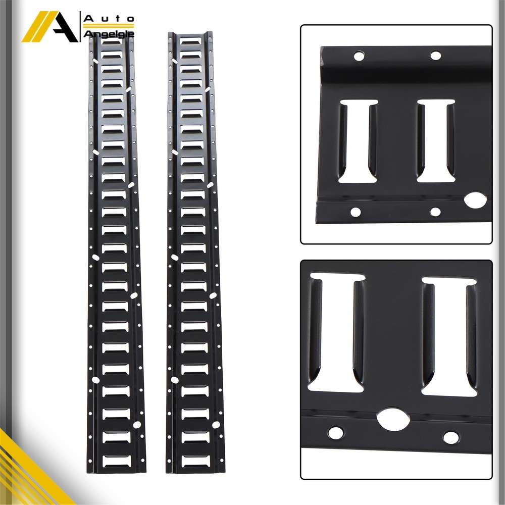 For Cargo Trailers Power Coated E-Tracks 2 Pack 4' E Tie Down Rail Kit