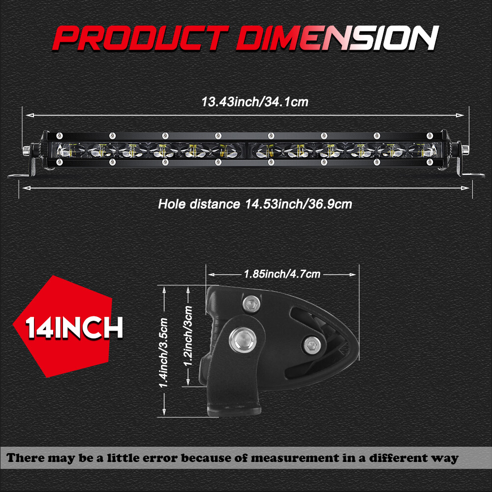 14" LED Light Bar + 3" Pods + Mount Bracket Kit For Can-Am Maverick X3 2016-2023