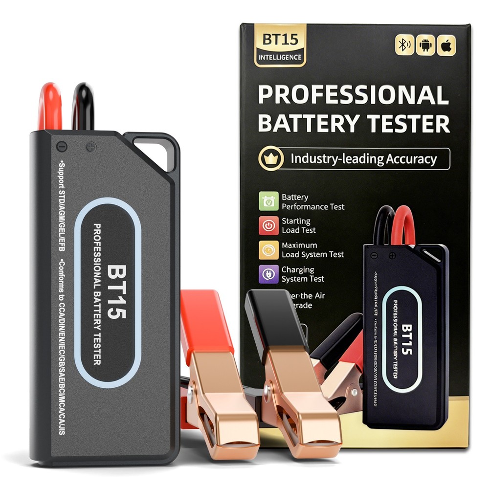 Car Battery Tester 12V Digital Voltmeter LCD Display LED Indicator Compact