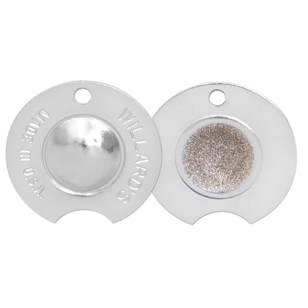 Willard Cue Tip Shaper - Pros Nickel Radius Small, Silver