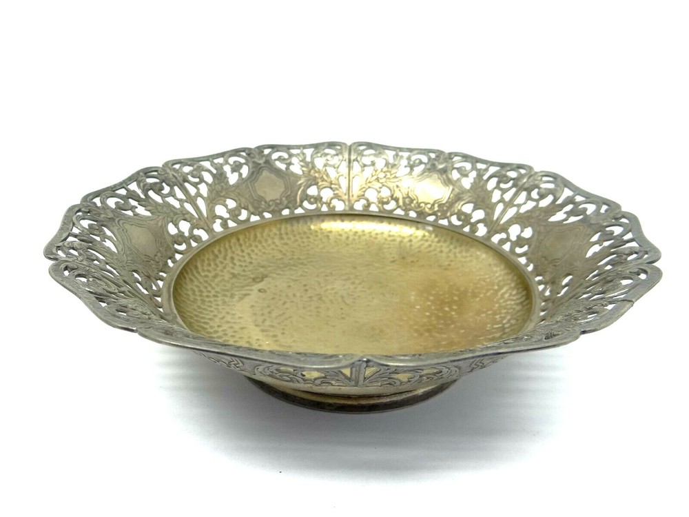 Vintage Used Old Silverplate Forbes Silver Co 2973 No 72884 Kitchen Dish Bowl