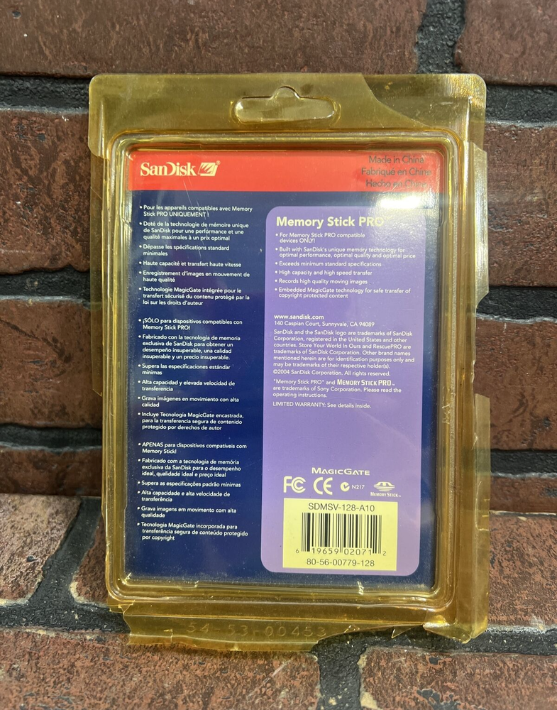 Sandisk Memory Stick Pro 128MB MagicGate Memory Card