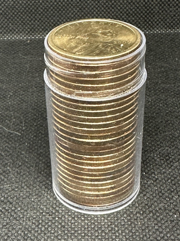 2000-P SACAGAWEA Dollar Roll 25 coins